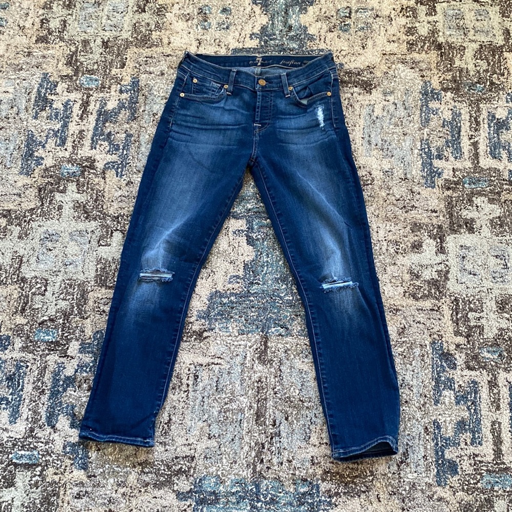 7 for all Mankind Josefina Boyfriend Skinny Jeans